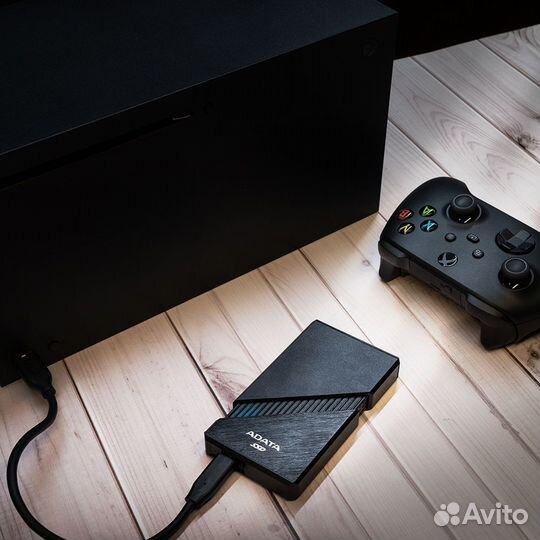 Внешний жёсткий диск (SSD) A-data SE920-2tcbk