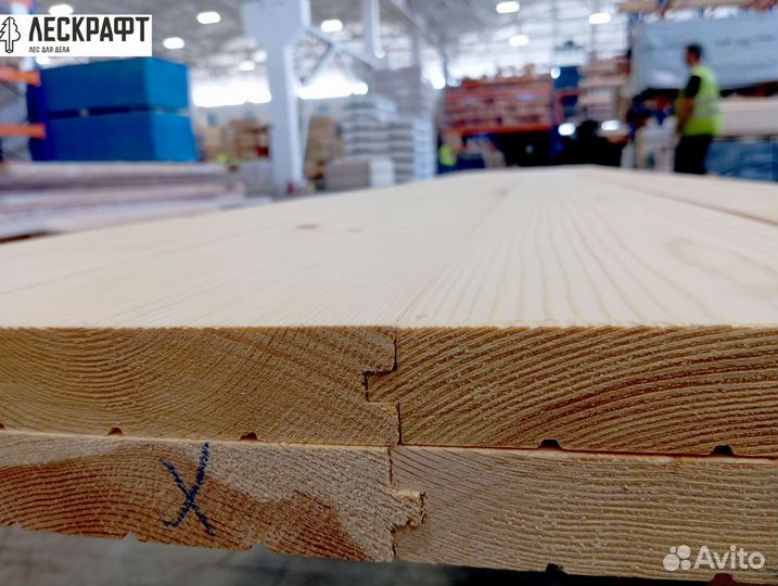 Доска пола 27*141*3000 сорт C ангарская сосна