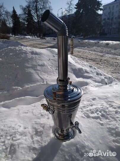 Самовар нерж сталь 7л