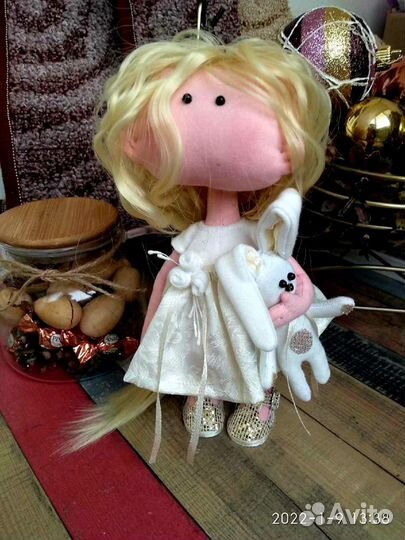 Есения, 21 см,текстильная кукла для интерьера