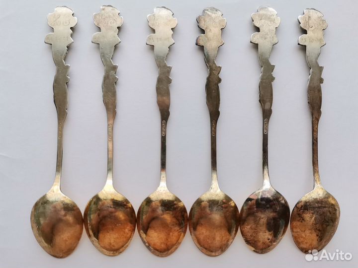 Кофейные ложки 6 шт. Финляндия. Мельхиор серебрен