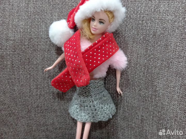 Мини Новогодняя шапка и шарф