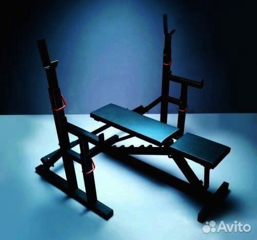 Скамья для штанги со стойками sp1