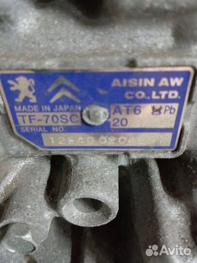 АКПП Peugeot 308 Sw SW 5F02 EP6T 2009