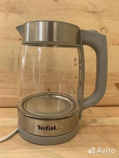 Электрический стеклянный чайник tefal ki740b30