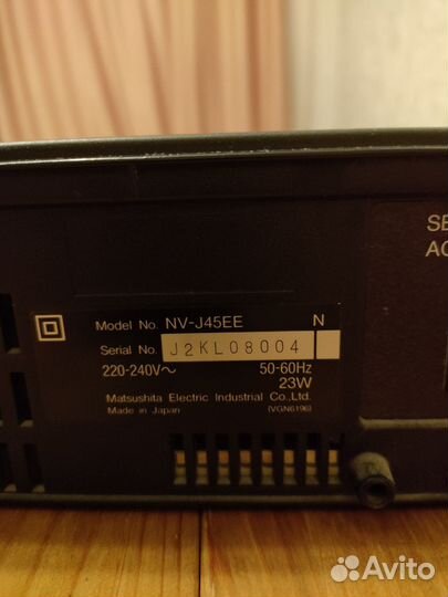 Видеомагнитофон panasonic nv-j45ee
