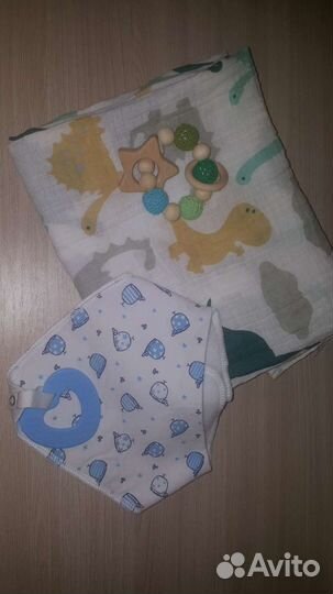 Грызунок деревянный и силиконовый