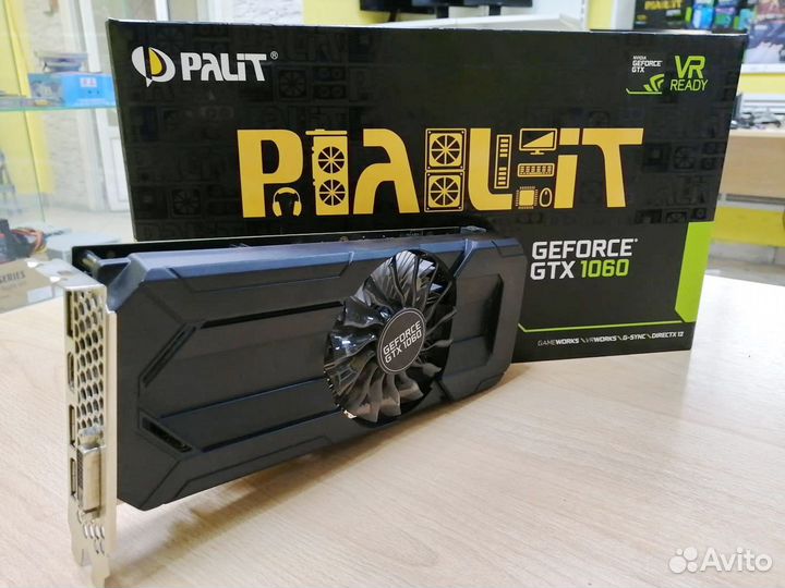 Видеокарта Palit Nvidia GTX1060 3Gb StormX
