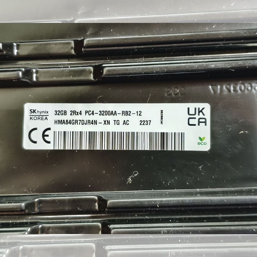 [DJR4N] 32 Gb 3200 2rx4 Rdimm Sk Hynix Склад 1 Шт
