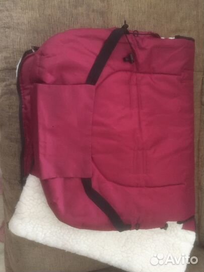 Зимний конверт в коляску на овчине