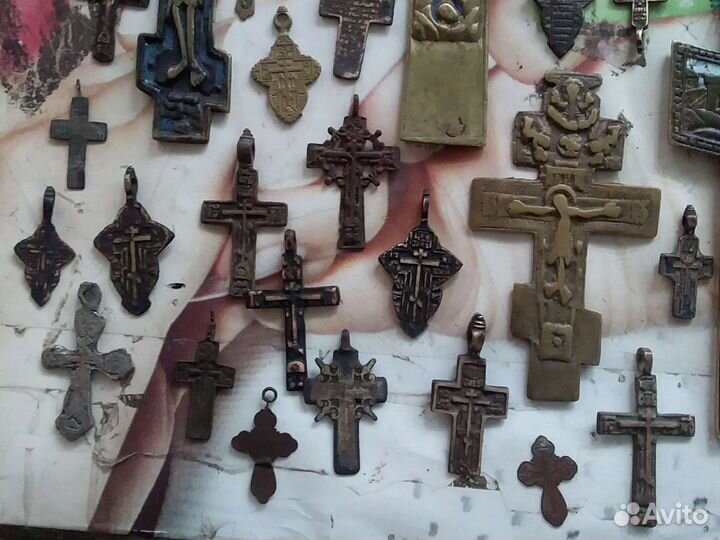 Коллекция крестов литьё медная пластика