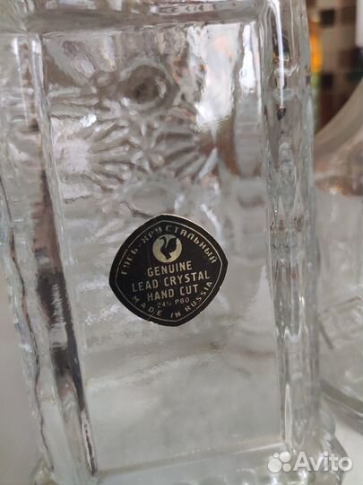 Штоф хрустальный и графин