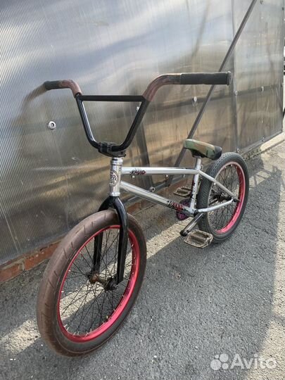 Bmx кастом полностью хром на промах