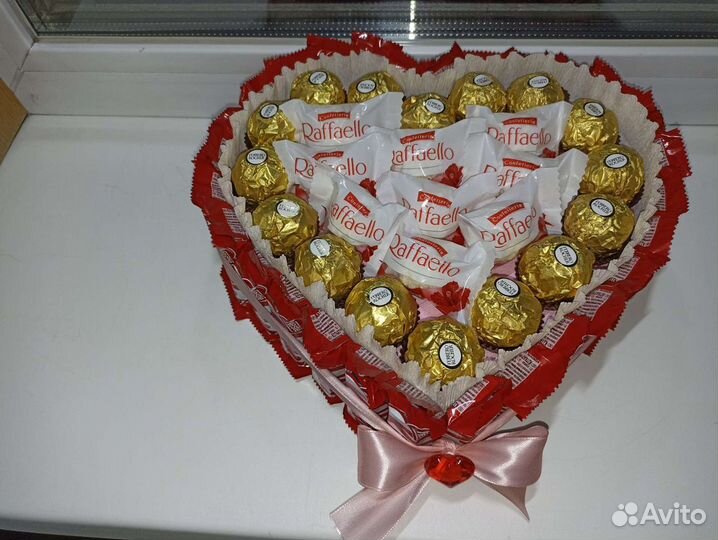 Киндер торт, коробочка сердечко, подарок