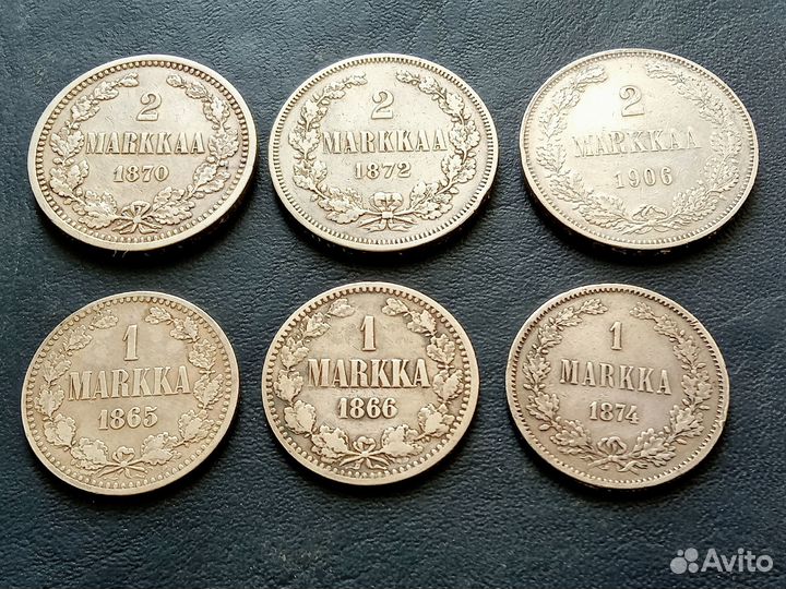 Серебряные монеты царской финляндии