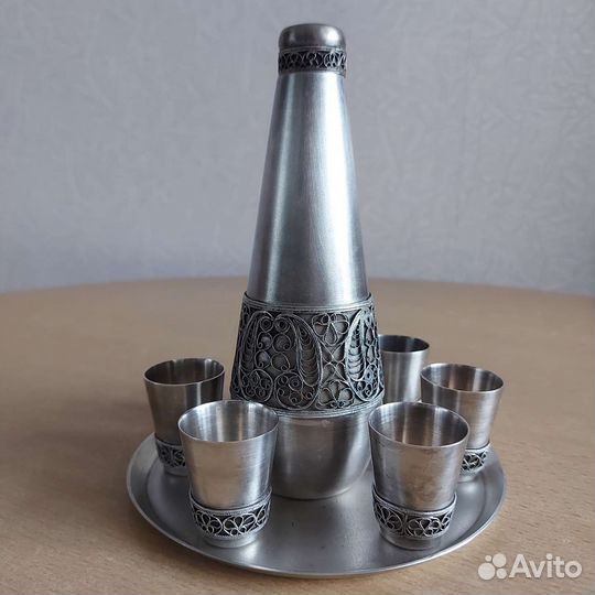 Набор мельхиоровый. Скань. Филигрань