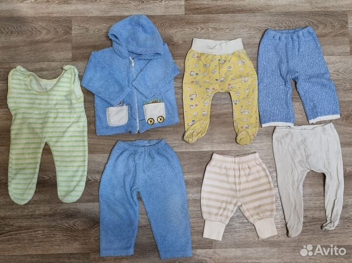 Вещи пакетом одежда для мальчика 0-1год