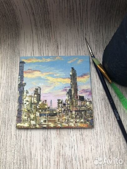 Холст 10/10, масло. «Современный мир»