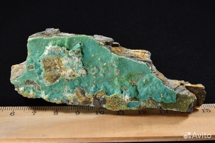 Бирюза и вавеллит на сланце. Лот №1021