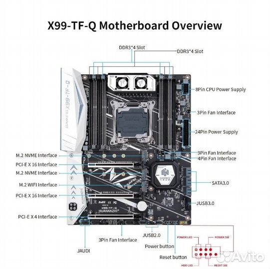 Материнская плата huananzhi X99