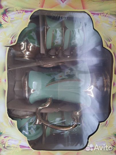 Чайный сервиз гусь хрустальный