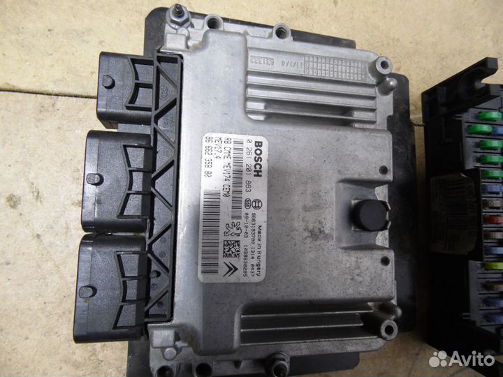 Комплект эбу двс 1,6 еп6 Пежо 308