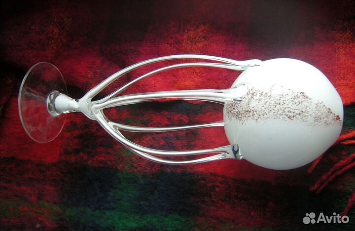 Ваза дизайнерская Jozefina Krosno выдувное стекло