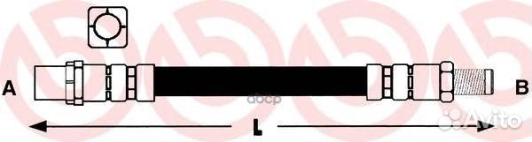 Шланг тормозной передн. BMW 5 (E39) 11/95-06/03