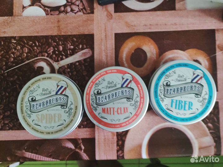 Паста, глина, помада для укладки волос beardburys