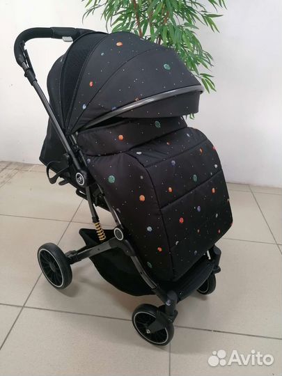 Новая коляска Сн525 перекидная ручка (бриллиант)