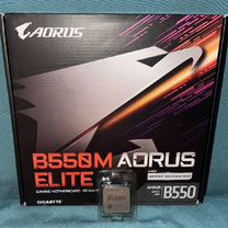 Комплект Ryzen 5 5600 + Gigabyte B550M aorus elit