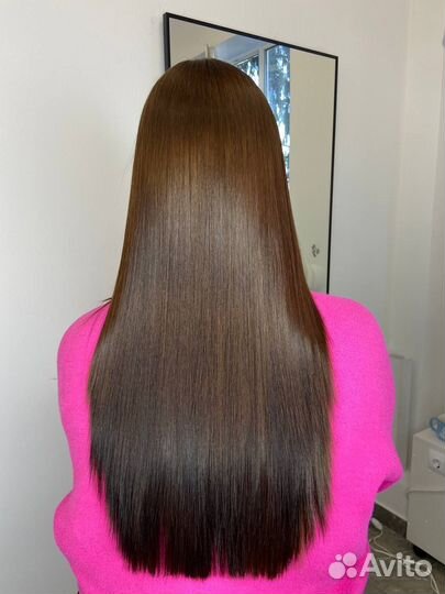 Кератиновое выпрямление волос