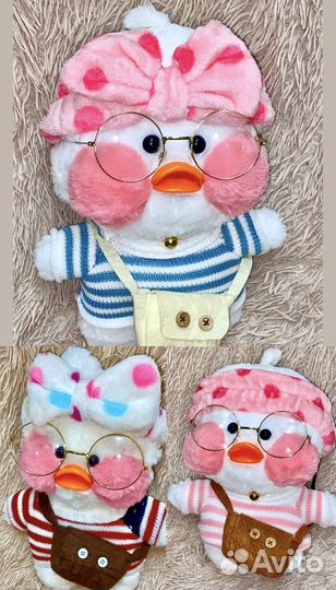 Мягкая игрушка новая Утка lalafanfan