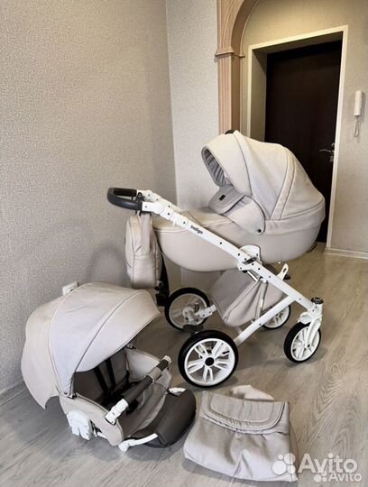 Коляска Indigo Porto 3/1 с автолюлькой с рождения