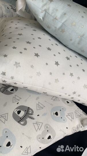 Бортики подушки в детскую кроватку