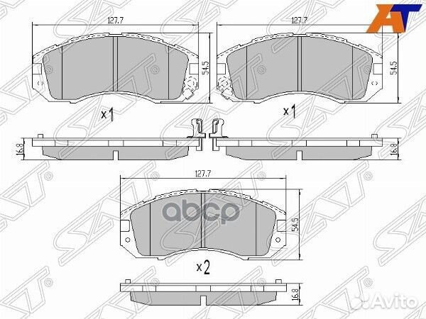 Колодки тормозные перед subaru impreza GC 92-00
