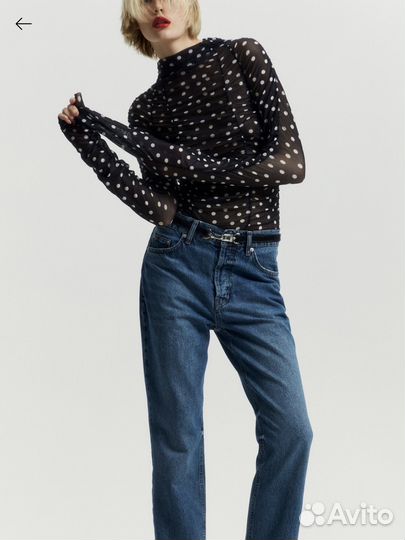 Сетчатый лонгслив lime S