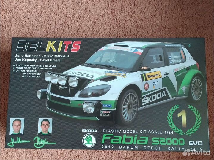 Skoda fabia s2000 wrc 1:24 Belkits