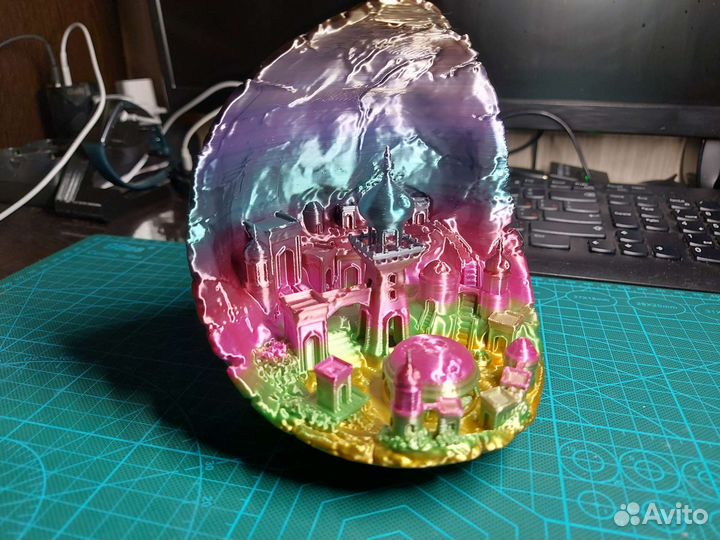 Eryone RainbowMetall Silk PLA Пластик 3Д печати