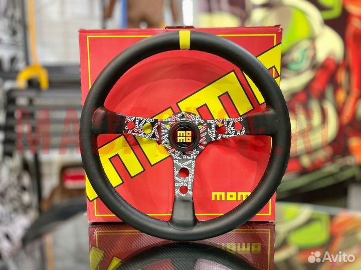 Руль momo napa (натуральная кожа)