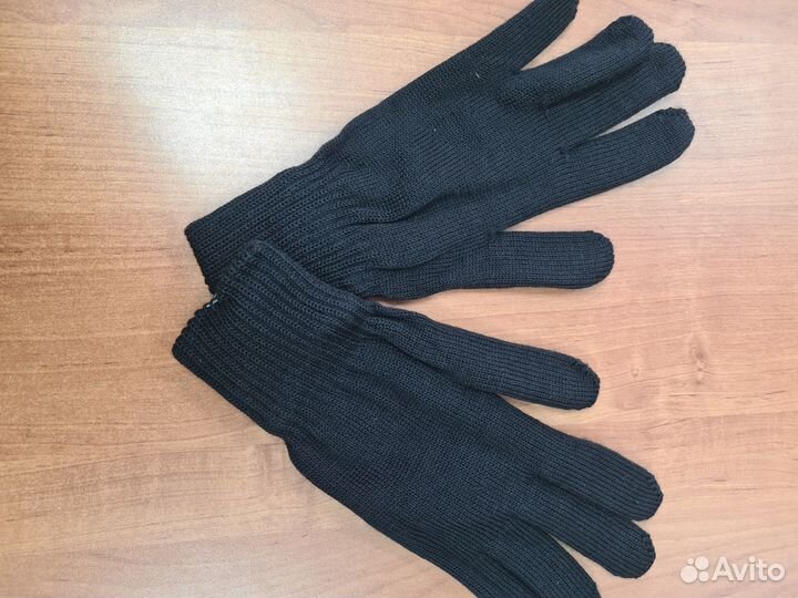 Перчатки вязаные мужские военные уставные