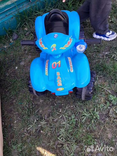 Детский электромобиль мотоцикл бу