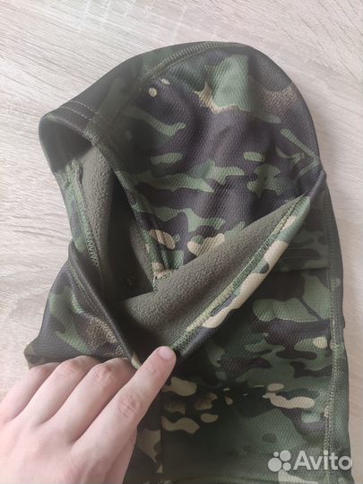 Балаклава теплая флисовая камуфляж