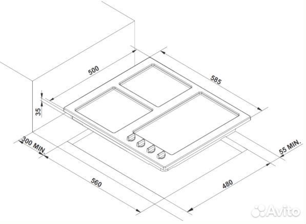 Варочная поверхность Korting HG 695 CTN