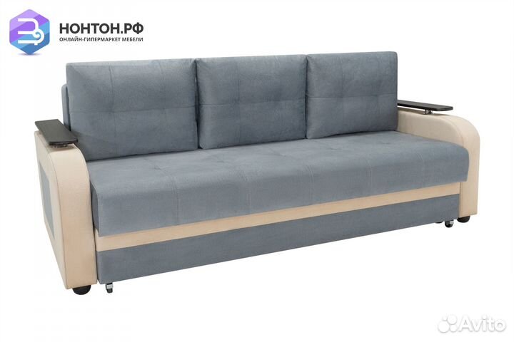 Диван еврокнижка Севилья серый