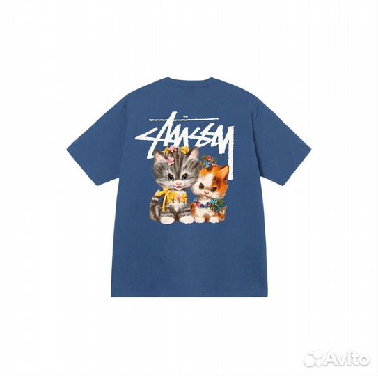 Футболка stussy logo kittens tee SS23