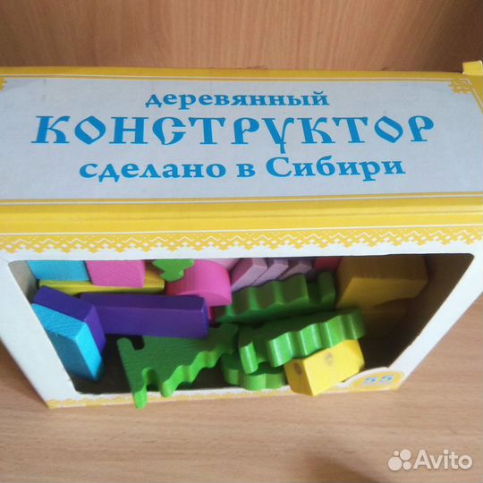 Конструктор деревянный Томик Краски дня