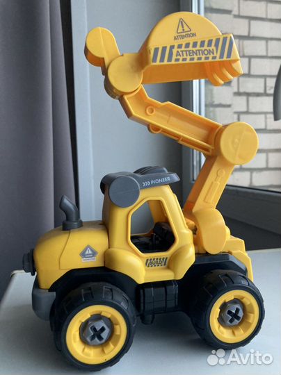 Машинка Экскаватор конструктор разборный