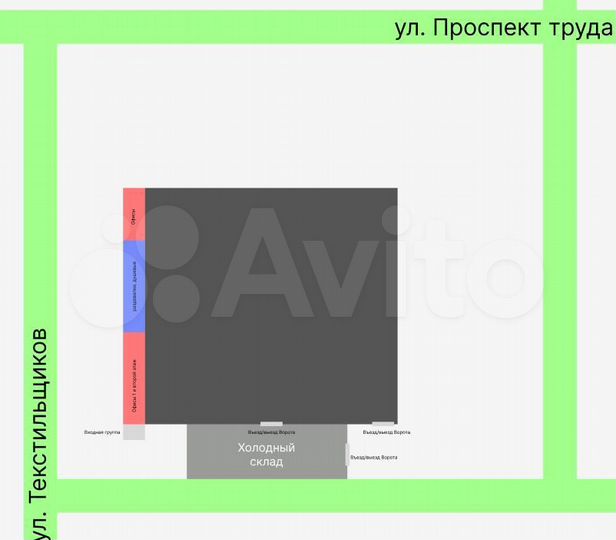 Производство, 6000 м²