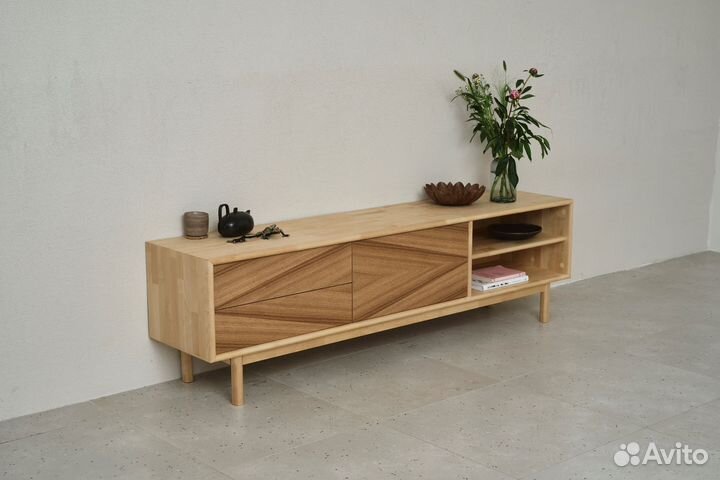 Тумба под тв Kyoto из массива дерева 200х51х40 см